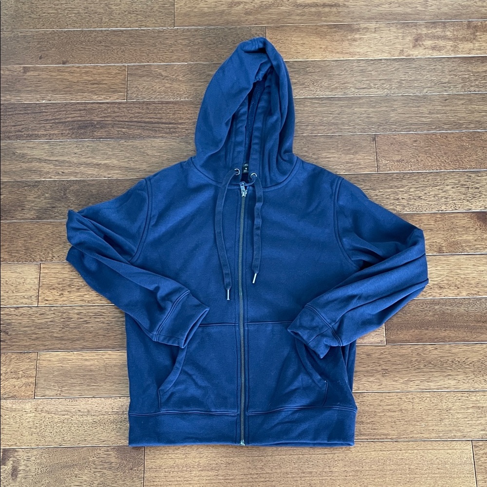 J. Crew Navy Zip-Up Hoodie